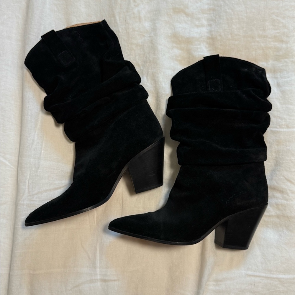 Toral Black Suede Women's Boots
